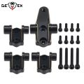 4Pcs Black Brass Link Mounts Front Rear Axle Suspension Mounting Set for 1/10 RC Crawler TRX4 Chassis Bronco Defender Upgrade. 
