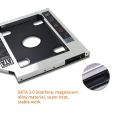 Second 2nd HDD Caddy Case 9.5mm and 12.7mm SATA 2.5'' HD Hard Disk Drive Enclosure SSD Case Box For Laptop CD-ROM DVD-ROM. 