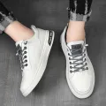 Original Men Casual Shoes Breathable White Sneakers Fashion Driving Walking Tennis Shoes for Male Skate Flats. 