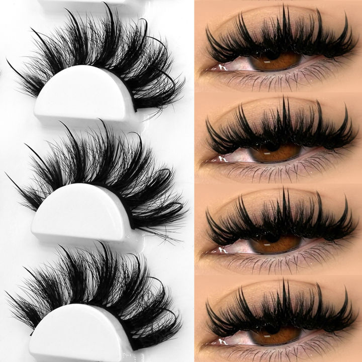 Lasvirey%20Fluffy%20Eyelashes%20Thick%20Cat%20Eye%20Lashes%208D%20Fluffy%20Volume%20Lashes%20Dramatic%20Thick%20Fluffy%20Full%20Strip%20Lashes%20Extension%20Makeup%20-%20Image%202