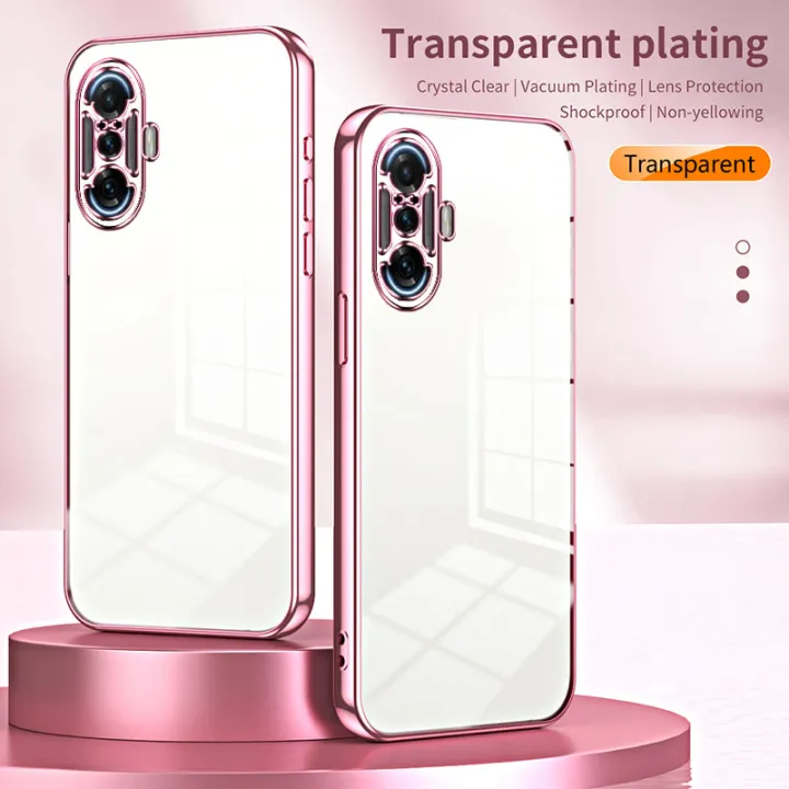 For%20Redmi%20K40%20Gaming/Xiaomi%20POCO%20F3%20GT%20Phone%20Case,%20Electroplated%20Transparent%20Silicone%20Soft%20Shell%20Back%20Cover%20-%20Image%202
