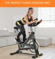 Sovnia Exercise Bike, Stationary Bikes, Fitness Bike with iPad Holder, LCD Monitor and Comfortable Seat Cushion, Whisper Quiet Indoor Cycling Bikes Perfect for Home Gym Workout. 