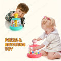 Baby 0 12 24 36 Months Early Education Rotating Push and Spin Carousel Activity Exercise Coordination Skills Toys Games.