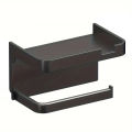 1pc Toilet Paper Holder - Space-Saving Wall-Mounted Perforated Storage Rack with Toilet Manager Holder. 