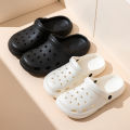 Dongdong Shoes Women's New Trendy Summer Thick Sole Increase Anti Slip Fashion Work Beach Baotou Slippery Sandals. 