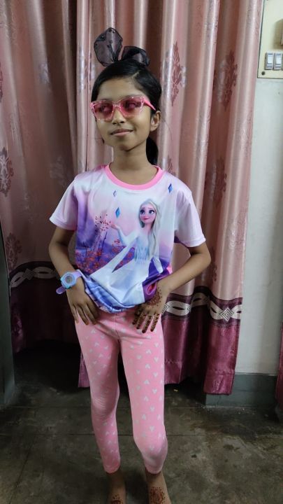 Premium%20Quality%20%20Girls%203D%20Print%20Pink%20Graphic%20%20Frozen%20Tops%20-%20Image%203