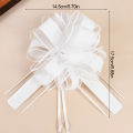 10Pcs Big Wedding Pull Bow Ribbons Flower Car Chairs Decoration Christmas  Wrap Packing Birthday Party Supplies Home Crafts. 