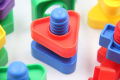 5Set Screw Building Blocks Plastic Insert Blocks Nut Shape Toys for Educational Toys Montessori Scale Models .