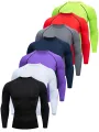 Men's Compression Shirts: Get Fit Fast With Long Sleeve Athletic Workout Tops!. 