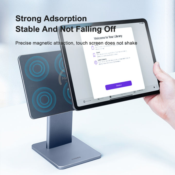 Hagibis%20Foldable%20Magnetic%20Stand%20for%20iPad%20Pro%2012.9%203rd/4th/5th%2011%20Air%20iPad%2010th%20Tablet%20Holder%2010.9%20Rotation%20Bracket%20USB%20C%20Hub%20-%20Image%205