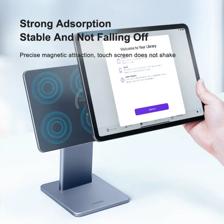 Hagibis%20Foldable%20Magnetic%20Stand%20for%20iPad%20Pro%2012.9%203rd/4th/5th%2011%20Air%20iPad%2010th%20Tablet%20Holder%2010.9%20Rotation%20Bracket%20USB%20C%20Hub%20-%20Image%205