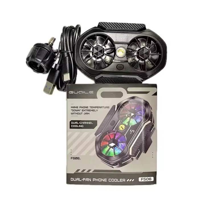 FS06%20Semiconductor%20Cooling%20Mobile%20Phone%20Cooler%20Radiator%20Dual%20Fans%20Digital%20Display%20for%20gaming%20and%20Live%20Streaming%20with%20Universal%20Wheel%20-%20Image%206