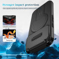 Shockproof Rugged Magnetic Charging Invisible Stand Phone Case for Google Pixel 10 9 Pro XL 9A for Magsafe Protective Cover.