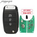 Jingyuqin 3 Button Flip Remote Car Key Alarm 4D70 ID46 Chip 433mhz For Kia Cerato K3 2013 2014 2015 2016 2017 2018 2019.