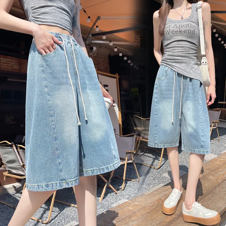Summer%20Boyfriend%20Plus%20Size%20Jeans%20Shorts%20Woman%20Casual%20Loose%20Wide%20Leg%20Bermudas%20Baggy%20Denim%20Shorts%20Women%20Lace%20Up%20Half%20Short%20Pants%20-%20Image%207