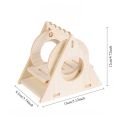 Pet Hamster Wooden Swing Toy for Small Pet Squirrel Golden Bear Guinea Pig Pet Cage Accessories Parrot Seesaw Wooden Bridge Toy. 