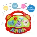 Kids Cartoon Piano Keyboard Game with Animal Sounds Flashing Light Music Baby Instrument Music Toys Educational Toys Kids Gifts. 