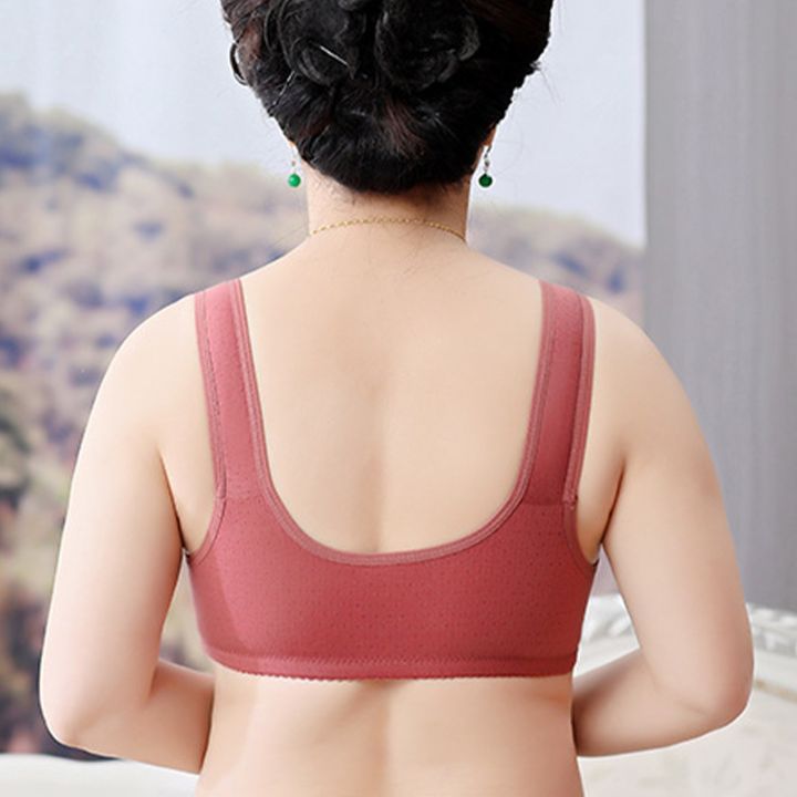 %E3%80%90Popular%E3%80%91Plus%20Size%20Flower%20Print%20Wire%20Free%20No%20Pads%20Nursing%20Bra%20Mid-aged%20Mom%20Open%20Front%20Vest%20Brassiere%20Lingerie%20Cotton%20Bralette%20Underwear%20-%20Image%204