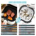 Silicone Air Fryer Oven Baking Plate Pizza Fried Chicken Silicone Basket Reusable Air Fryer Liner Accessory Silicone Air Fryer.