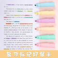 Creative small waist 6 color macaron super soft head soft eye protection fluorescent pen student focus graffiti hand account pen 6 pes set.