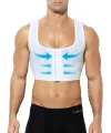 Men's Faja Compression Corset Vest Slimming Undershirt Male Corset Tank Tops Hide Gynecomastia Chest Binder Tank Top. 