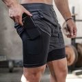 Camo Running Shorts Men Gym Sports Shorts 2 In 1 Quick Dry Workout Training Gym Fitness Jogging Short Pants Summer Men Shorts. 