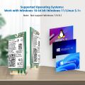 WiFi Card WiFi6E AX210NGW 6GHz Tri-Band Network Card Bluetooth 5.3 Intel AX210 Wireless Module for Laptop M.2 NGFF. 