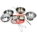 Mini Stainless-Steel Kitchen Toys .A Tiny Size Play House Cooking Utensil Set for Kids . Educational Kitchen Experience. Christm. 