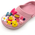 3D Pooh Bear Piglet PVC Shoe Charms Stereo Cartoon Bear Detachable Clog Shoe Decor Accessories DIY  for Cartoon Fans. 