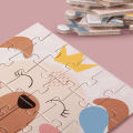 Mini 24 Pieces Kids Paper Puzzle Children Petit Puzzle Early Education Toys Intellectual Toy 3 Years Old English Packaging.
