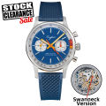 Sugess Pilot Watch with Seagull Movement Swanneck Wristwatch Mechanical Chronograph Sappire Crystal  Limited Racing 1963. 