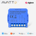 AVATTO Tuya WIFI/ZigBee Dry Contact Smart Light Switch Module Smart DIY Breaker Relay DC 7-32V/AC100-240V Work with Alexa . 