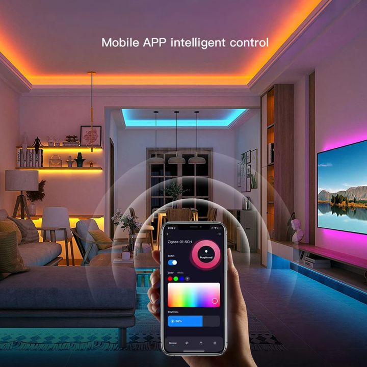 Zigbee%20Tuya%20Smart%205V%20USB%20RGB%20COB%20LED%20Strip%20Light%20576LEDs/M%20Dimmable%20Smart%20Lamp%20Voice%20Control%20Room%20Decor%20Work%20with%20Alexa%20%20lightify%20-%20Image%204