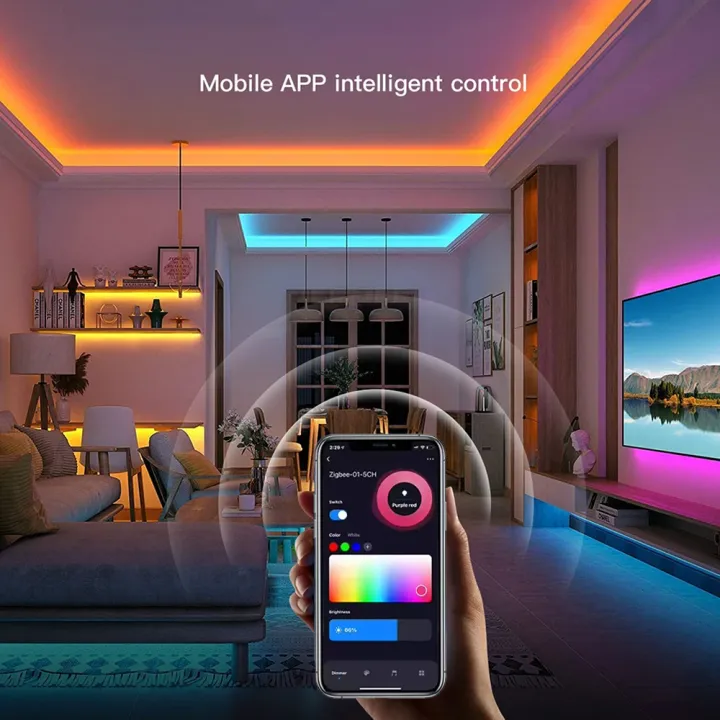 Zigbee%20Tuya%20Smart%205V%20USB%20RGB%20COB%20LED%20Strip%20Light%20576LEDs/M%20Dimmable%20Smart%20Lamp%20Voice%20Control%20Room%20Decor%20Work%20with%20Alexa%20%20lightify%20-%20Image%204