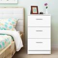 Side Table with 3 Drawer for Large Storage Chester Drawers Space-saving customize. 
