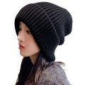 Winter Casual Warm Hats Solid Color Hip Hop Unisex Female Beanie Caps Fashion Cute Knitted Beanies Bonnet Caps. 