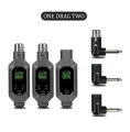 Wireless Microphone System XLR Mic Converter Adapter UHF Automatic Transmitter Setup For Condenser Dynamic Mic. 
