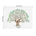 Personalised Fingerprint Tree Canvas Wedding Guest Book Creative Poster Wedding Gift Signature Marriage Souvenir for Party Decor.