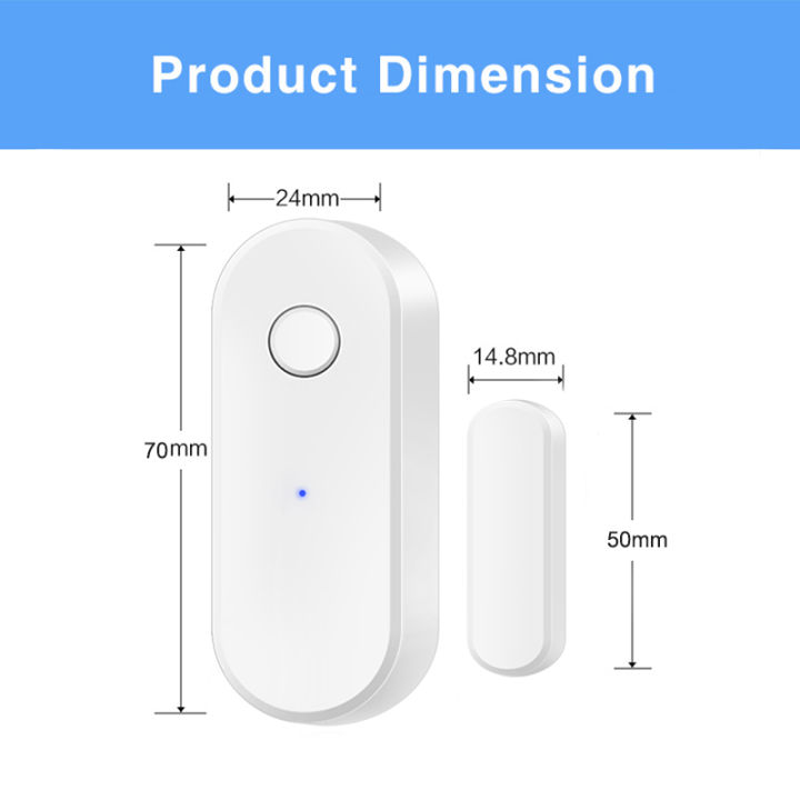 Tuya Zigbee Door Sensor Smart Home Security Window Detector Automatic ...