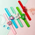 Cartoon Children Watches Baby Study Look The Time Toy Bracelet Kids Slap Watch for Boys Girls Birthday and Christmas Gift Clock. 
