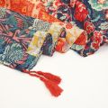 Elegant Floral Printed Hijab Cotton Viscose Tassel Shawl For Woman Fashion Beach Long Scarf Ladies Flower Headscarf 185*100cm.