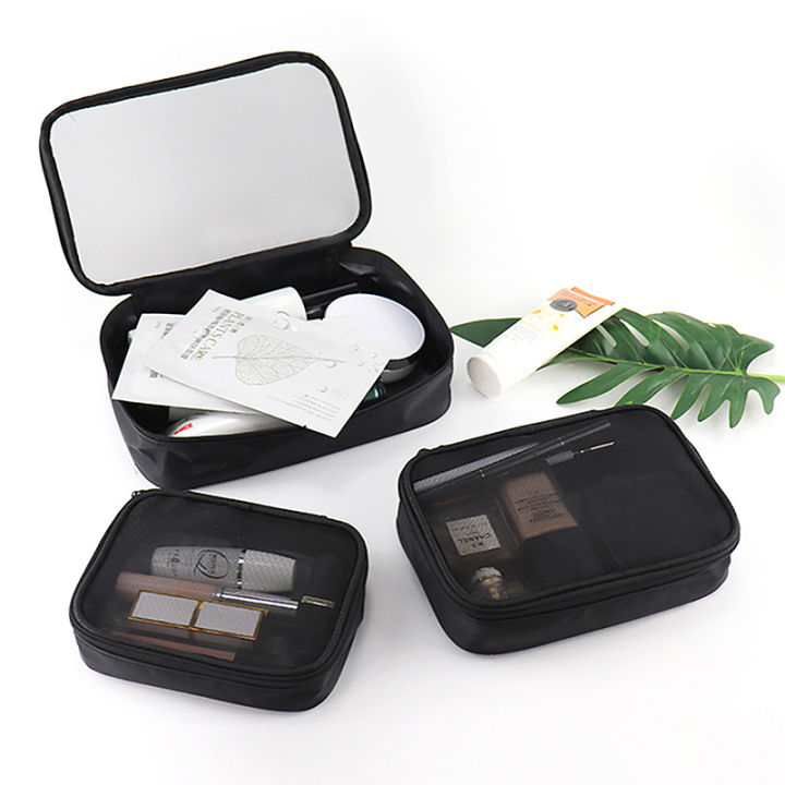 Breathable%20Mesh%20Cosmetic%20Bag%20Korean%20Version%20Solid%20Color%20Fashion%20Makeup%20Organizer%20Travel%20Portable%20Toilet%20Wash%20Bags%20Multi-function%20-%20Image%204
