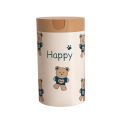 50pcs Cute Bear Drawstring Garbage Bag, Thick Anti Tear Plastic Bag, Suitable for Kitchen, Bathroom, Bedroom.