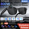 World Premiere 2026 New AI Shooting Glasses 4K HD 800W Pixels Camera Bluetooth Call Voice Assistant AI Translation Smart Glasses.