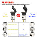 DaierTek Universal 12V Car Cigarette Power Socket Adapter Plug Outlet for Motorcycles Boats Tractor Truck Brand New.