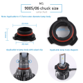 2PCS Car LED Headlight Bulb Base Adapter Socket Holder HB4/HB3/H11/H7/H4/H3/H1 Head Lamp Retainer Clips.
