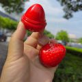Strawberry Shaped Lip Balm – Moisturizing & Nourishing Gloss for Soft Lips – Fruity Scented. 