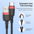USLION Micro USB Cable Fast Charging Cable For Xiaomi redmi note 5 Micro USB Data Cord Charger Quick Charge 3.0 Cable 1M 2M 3M. 