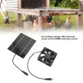 Solar Panel Fan Exhaust Air Ventilation Heat Dissipation Tool Greenhouse Shed Accessories.