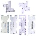 Precision Seam Measuring Gauge Metal Quilting Tailor Ruler Template Sewing Ruler For DIY Patchwork Quilting Craft Accessories. 